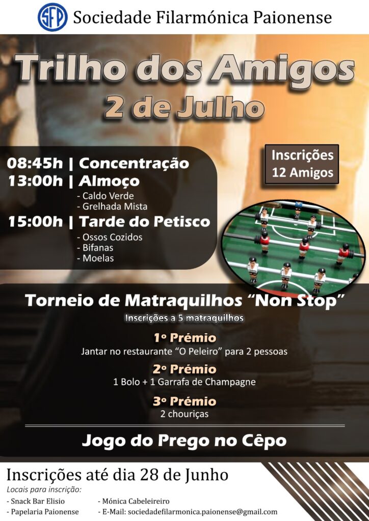 cartaz informativo evento 2 Julho caminhada SFP